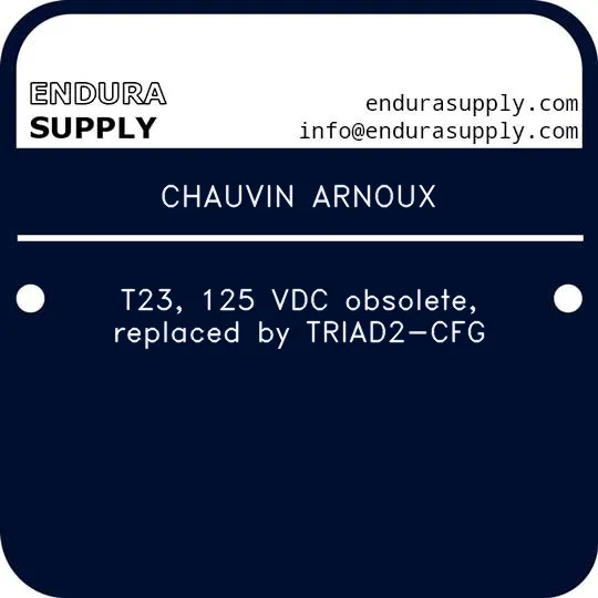 chauvin-arnoux-t23-125-vdc-obsolete-replaced-by-triad2-cfg