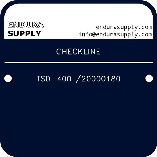 checkline-tsd-400-20000180