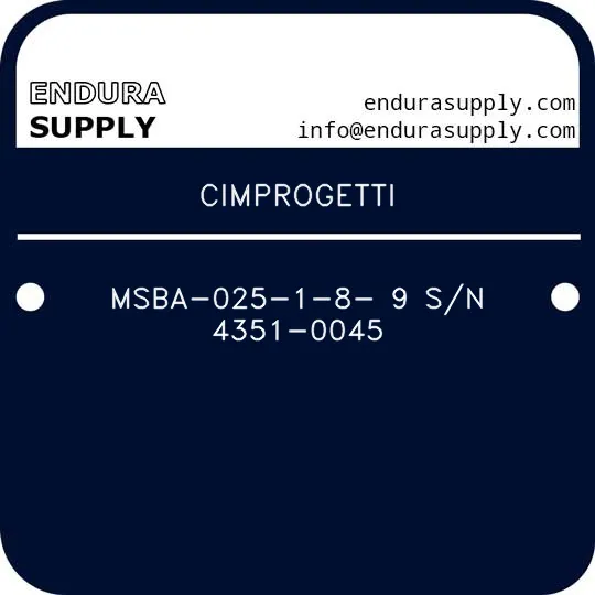 cimprogetti-msba-025-1-8-9-sn-4351-0045