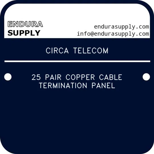 circa-telecom-25-pair-copper-cable-termination-panel