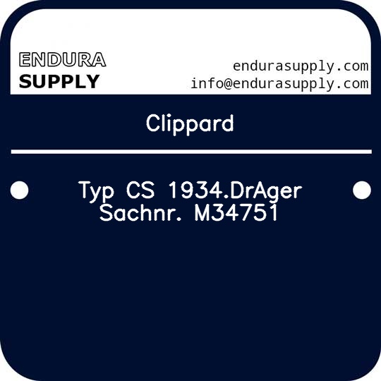 clippard-typ-cs-1934drager-sachnr-m34751