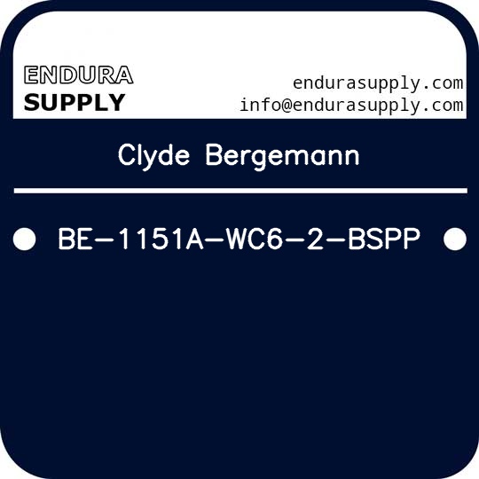 clyde-bergemann-be-1151a-wc6-2-bspp