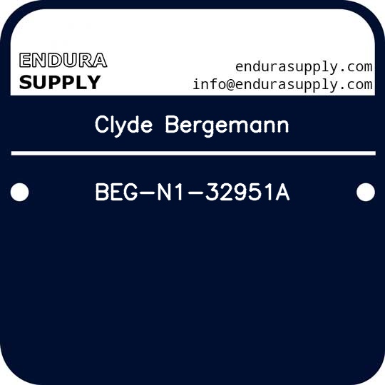 clyde-bergemann-beg-n1-32951a