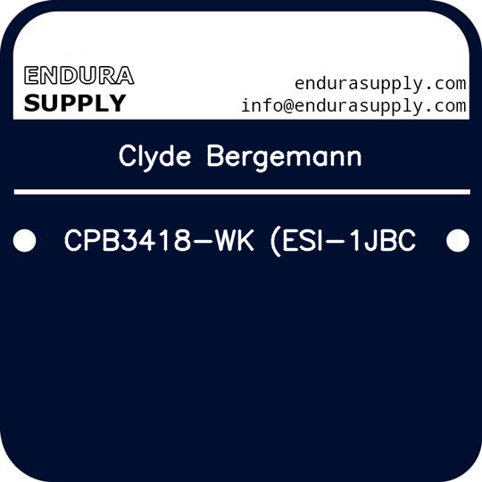 clyde-bergemann-cpb3418-wk-esi-1jbc