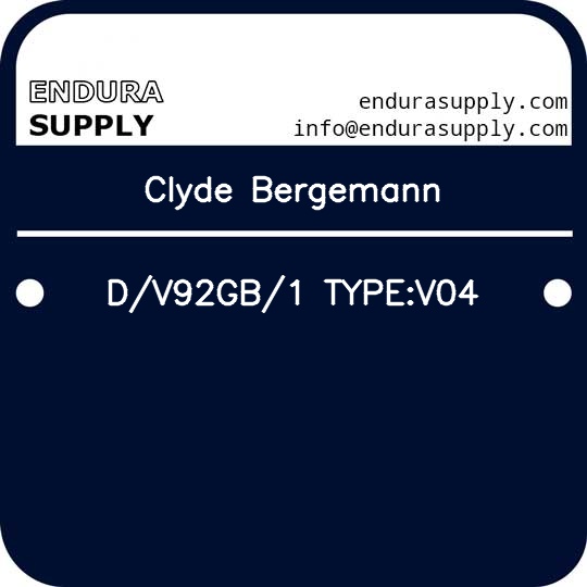 clyde-bergemann-dv92gb1-typev04