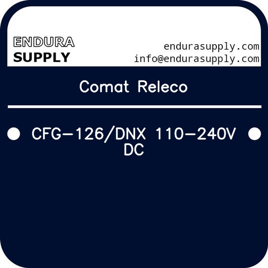 comat-releco-cfg-126dnx-110-240v-dc