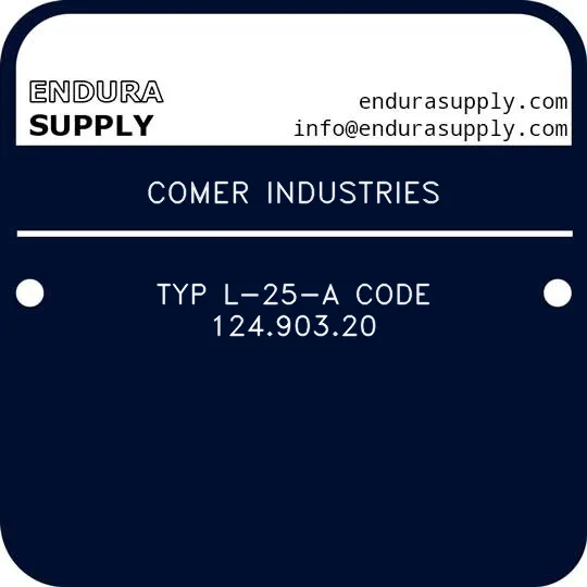 comer-industries-typ-l-25-a-code-12490320