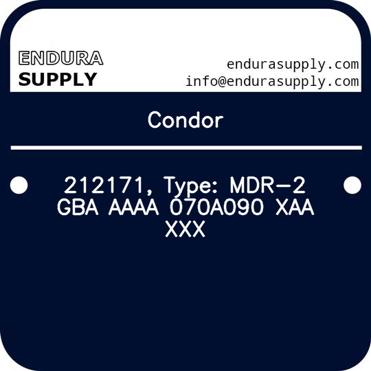 condor-212171-type-mdr-2-gba-aaaa-070a090-xaa-xxx