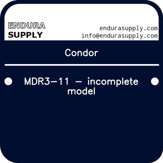condor-mdr3-11-incomplete-model