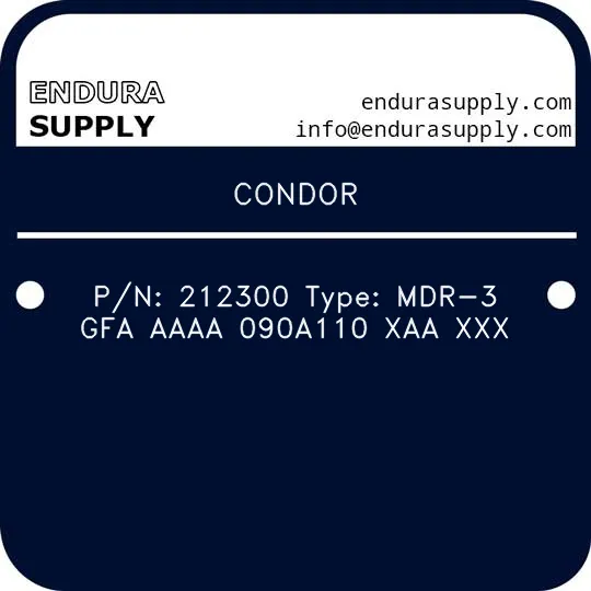 condor-pn-212300-type-mdr-3-gfa-aaaa-090a110-xaa-xxx