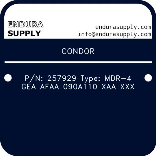 condor-pn-257929-type-mdr-4-gea-afaa-090a110-xaa-xxx