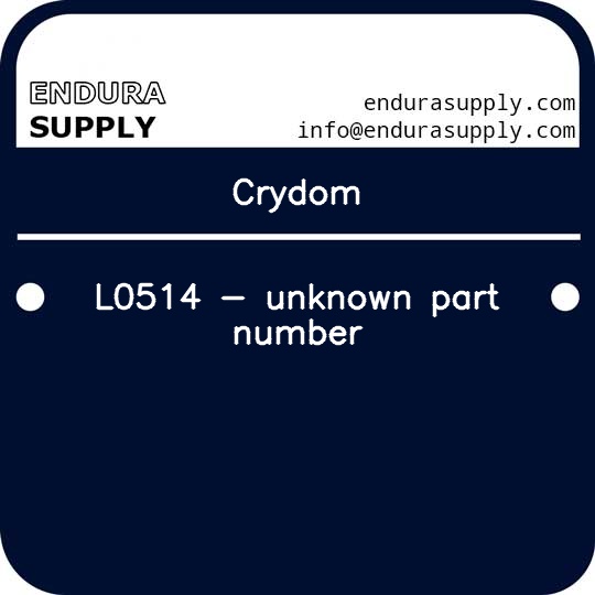 crydom-l0514-unknown-part-number