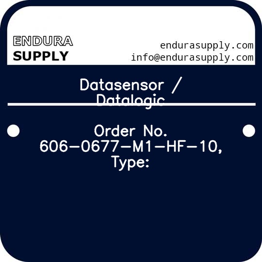 datasensor-datalogic-order-no-606-0677-m1-hf-10-type
