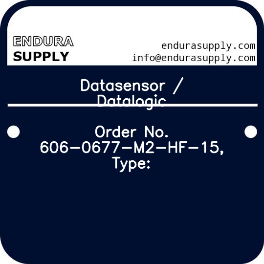 datasensor-datalogic-order-no-606-0677-m2-hf-15-type