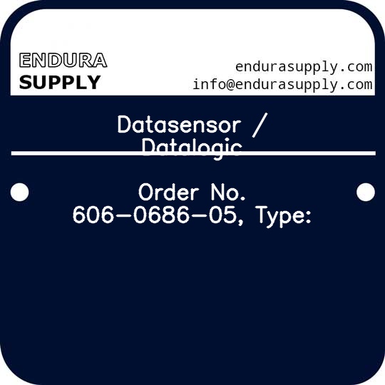 datasensor-datalogic-order-no-606-0686-05-type