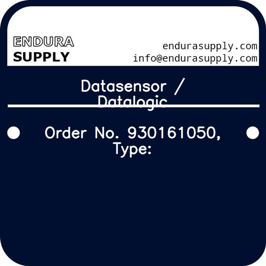 datasensor-datalogic-order-no-930161050-type