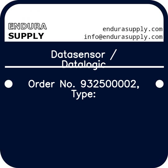 datasensor-datalogic-order-no-932500002-type