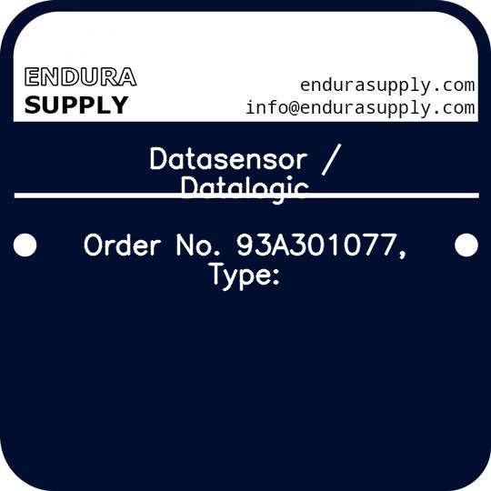 datasensor-datalogic-order-no-93a301077-type