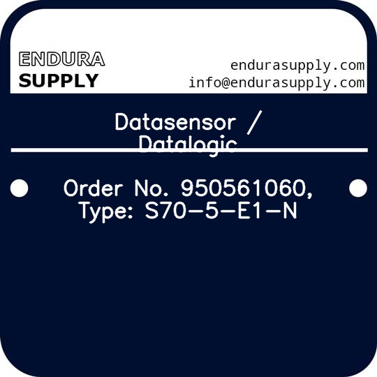 datasensor-datalogic-order-no-950561060-type-s70-5-e1-n