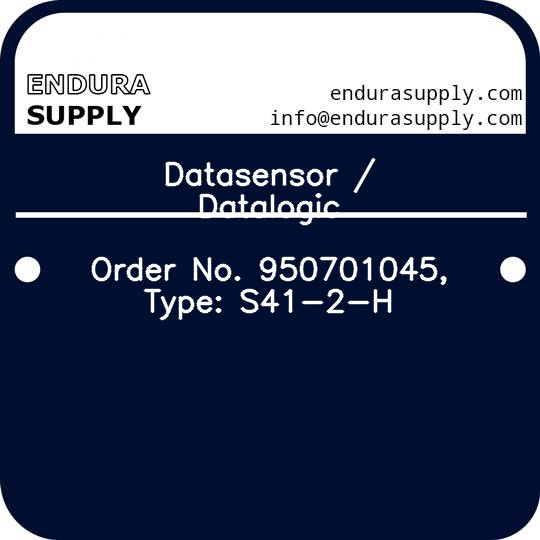 datasensor-datalogic-order-no-950701045-type-s41-2-h