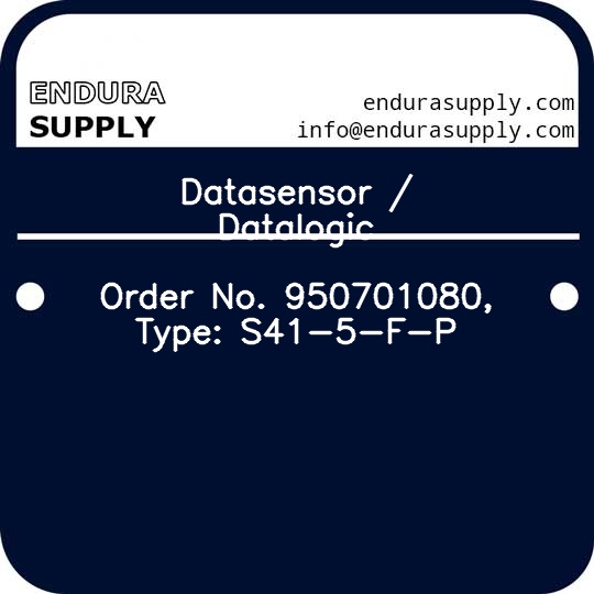 datasensor-datalogic-order-no-950701080-type-s41-5-f-p