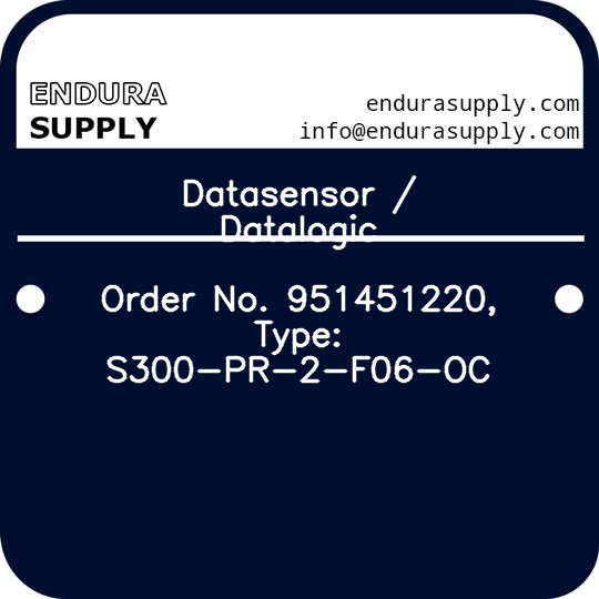 datasensor-datalogic-order-no-951451220-type-s300-pr-2-f06-oc