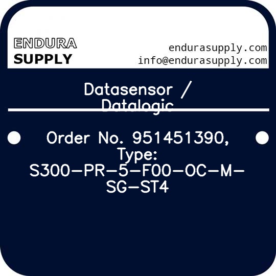 datasensor-datalogic-order-no-951451390-type-s300-pr-5-f00-oc-m-sg-st4