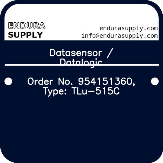datasensor-datalogic-order-no-954151360-type-tlu-515c