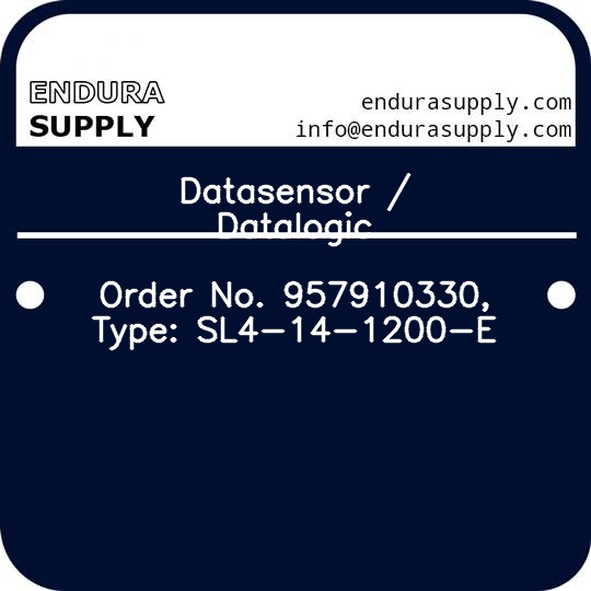 datasensor-datalogic-order-no-957910330-type-sl4-14-1200-e