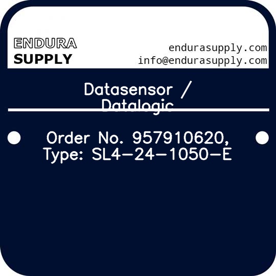 datasensor-datalogic-order-no-957910620-type-sl4-24-1050-e