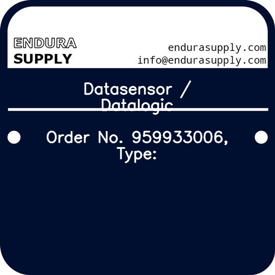 datasensor-datalogic-order-no-959933006-type