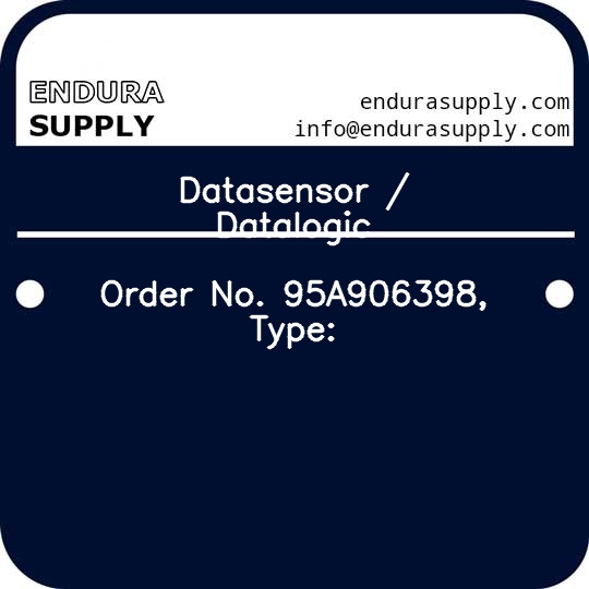 datasensor-datalogic-order-no-95a906398-type