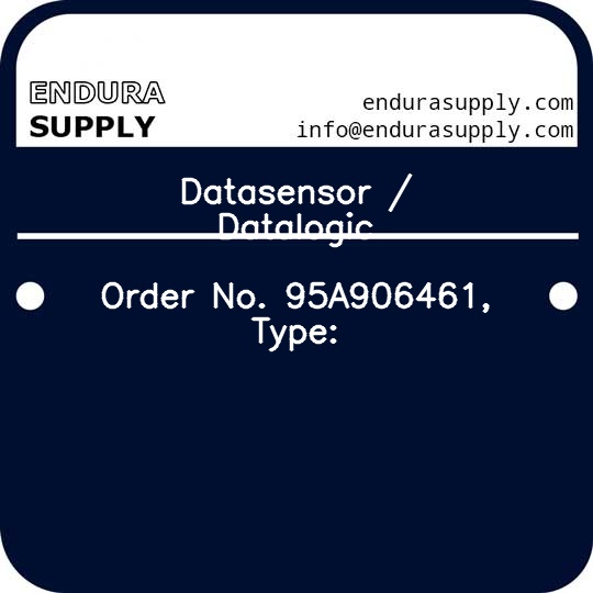 datasensor-datalogic-order-no-95a906461-type