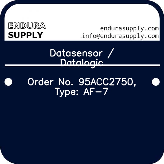 datasensor-datalogic-order-no-95acc2750-type-af-7