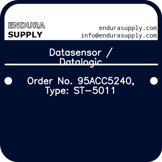 datasensor-datalogic-order-no-95acc5240-type-st-5011