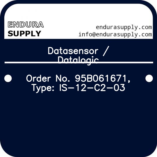 datasensor-datalogic-order-no-95b061671-type-is-12-c2-03