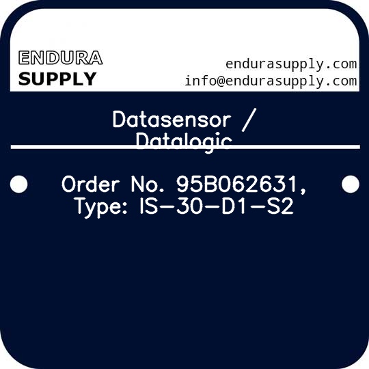datasensor-datalogic-order-no-95b062631-type-is-30-d1-s2