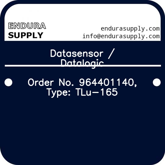 datasensor-datalogic-order-no-964401140-type-tlu-165