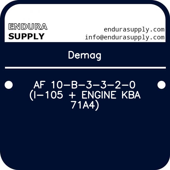 demag-af-10-b-3-3-2-0-i-105-engine-kba-71a4