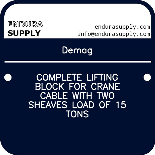 demag-complete-lifting-block-for-crane-cable-with-two-sheaves-load-of-15-tons