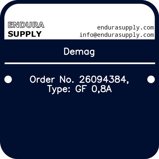 demag-order-no-26094384-type-gf-08a