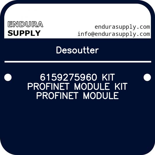 Process Module Endura Tool Desoutter 6159275960 KIT PROFINET MODULE KIT PROFINET MODULE - Endura ...