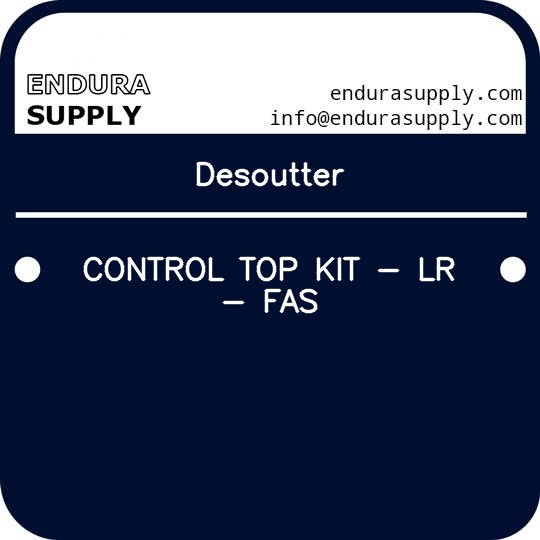 Desoutter CONTROL TOP KIT - LR - FAS - Endura Supply