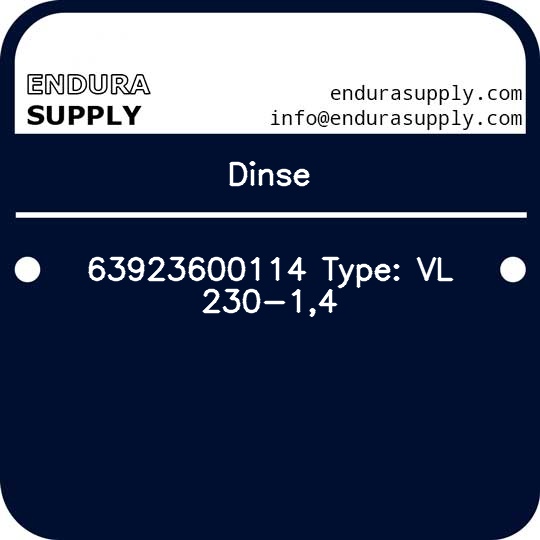 dinse-63923600114-type-vl-230-14