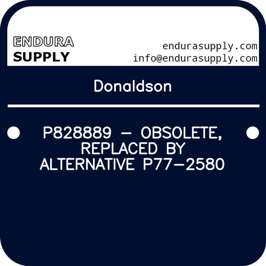 donaldson-p828889-obsolete-replaced-by-alternative-p77-2580