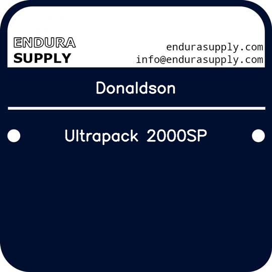 donaldson-ultrapack-2000sp
