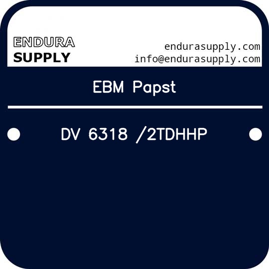 ebm-papst-dv-6318-2tdhhp