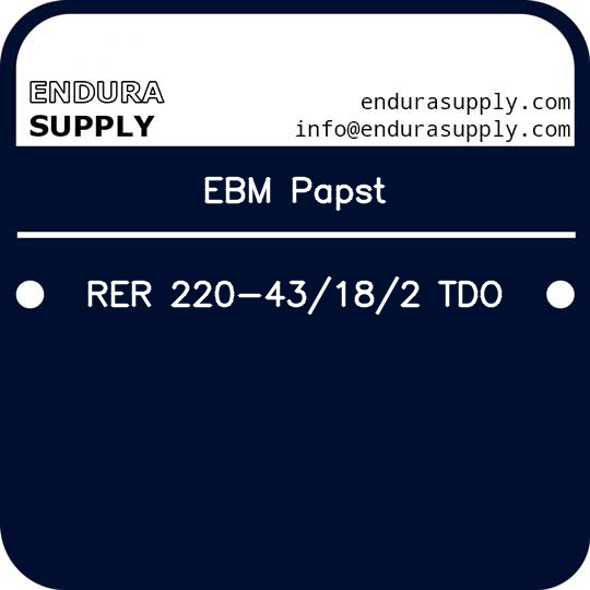 ebm-papst-rer-220-43182-tdo