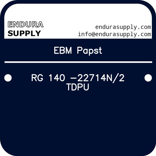 ebm-papst-rg-140-22714n2-tdpu
