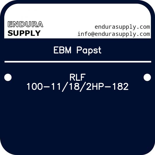 ebm-papst-rlf-100-11182hp-182
